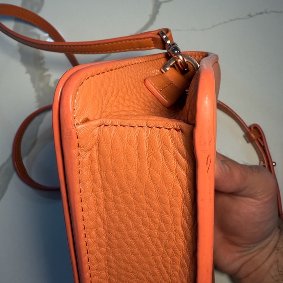 Dagne Dover peach leather crossbody bag - Picture 14 of 16